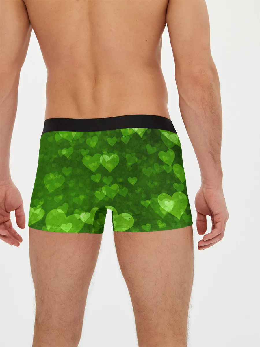 Мужские трусы боксеры / Geometry Dash | Green Love