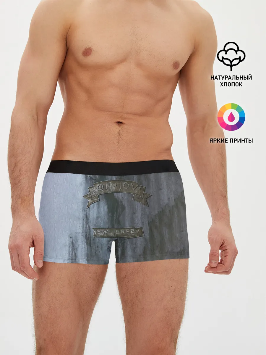 Мужские трусы боксеры / New Jersey - Bon Jovi