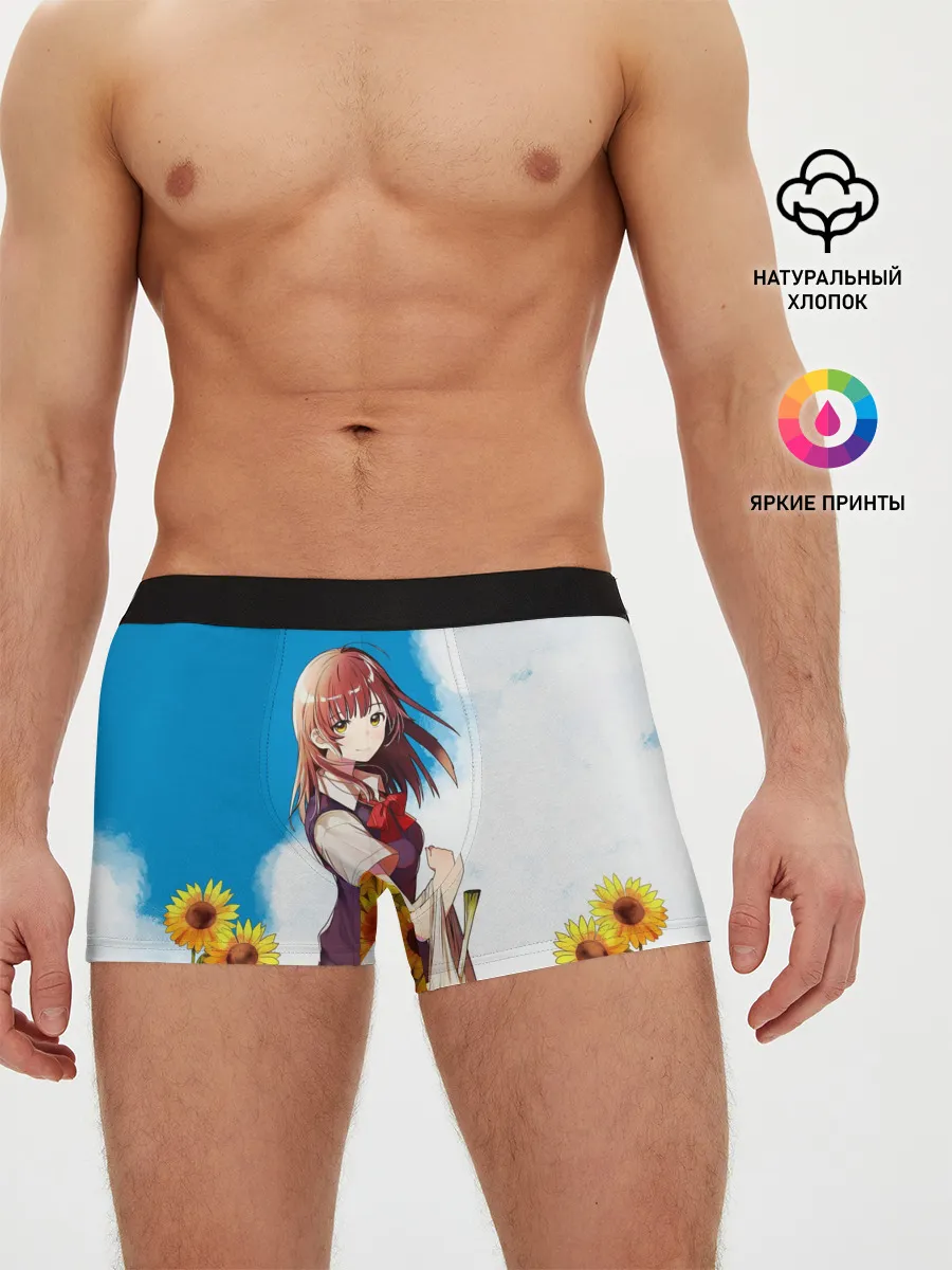 Мужские трусы боксеры / Саю и Подсолнухи