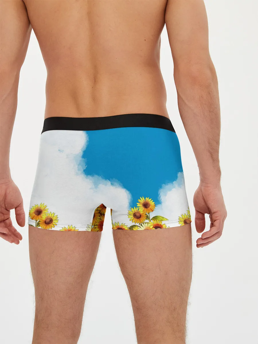 Мужские трусы боксеры / Саю и Подсолнухи