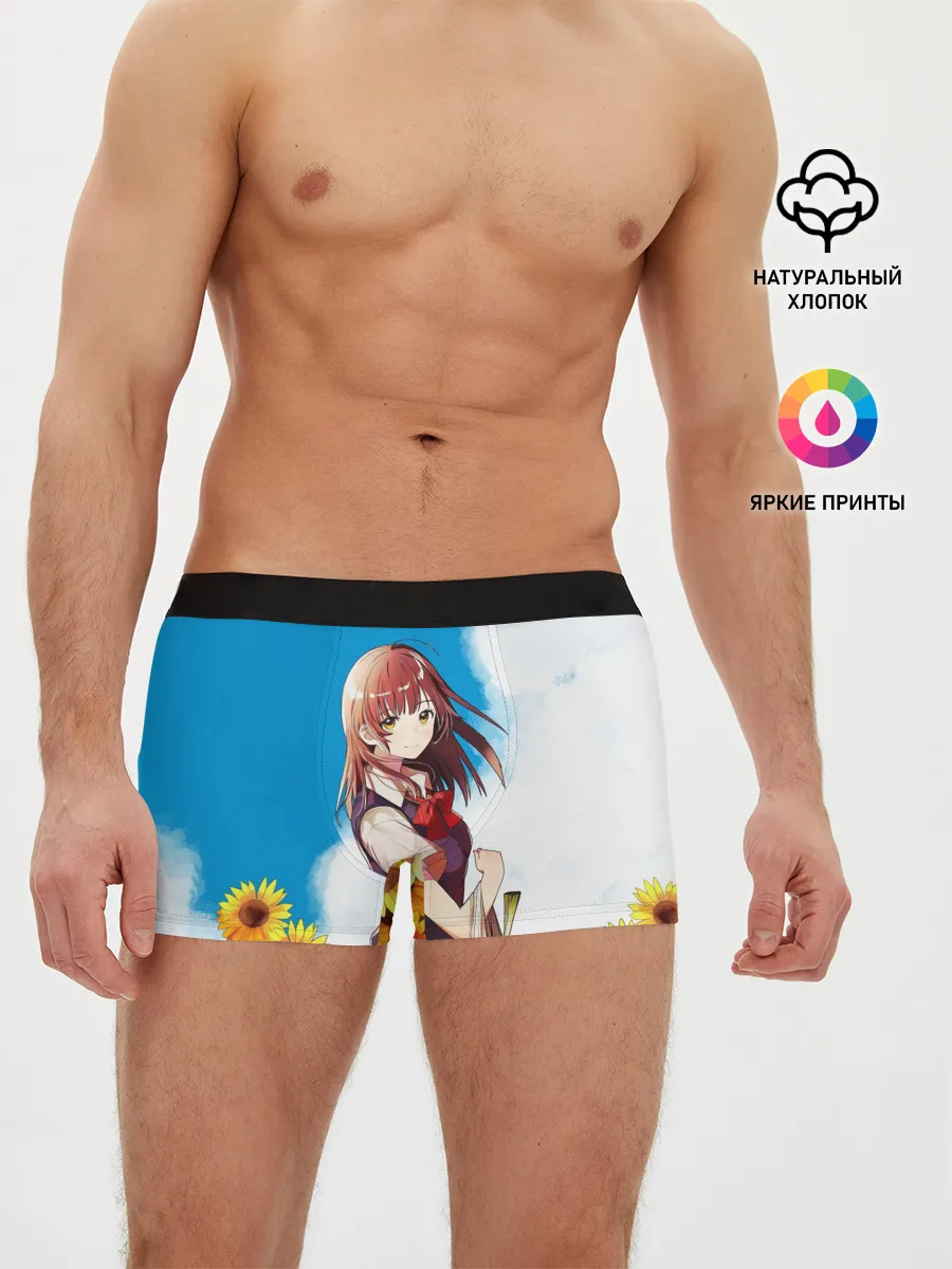 Мужские трусы боксеры / Саю и Подсолнухи