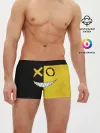Мужские трусы боксеры / Yellow and black smile