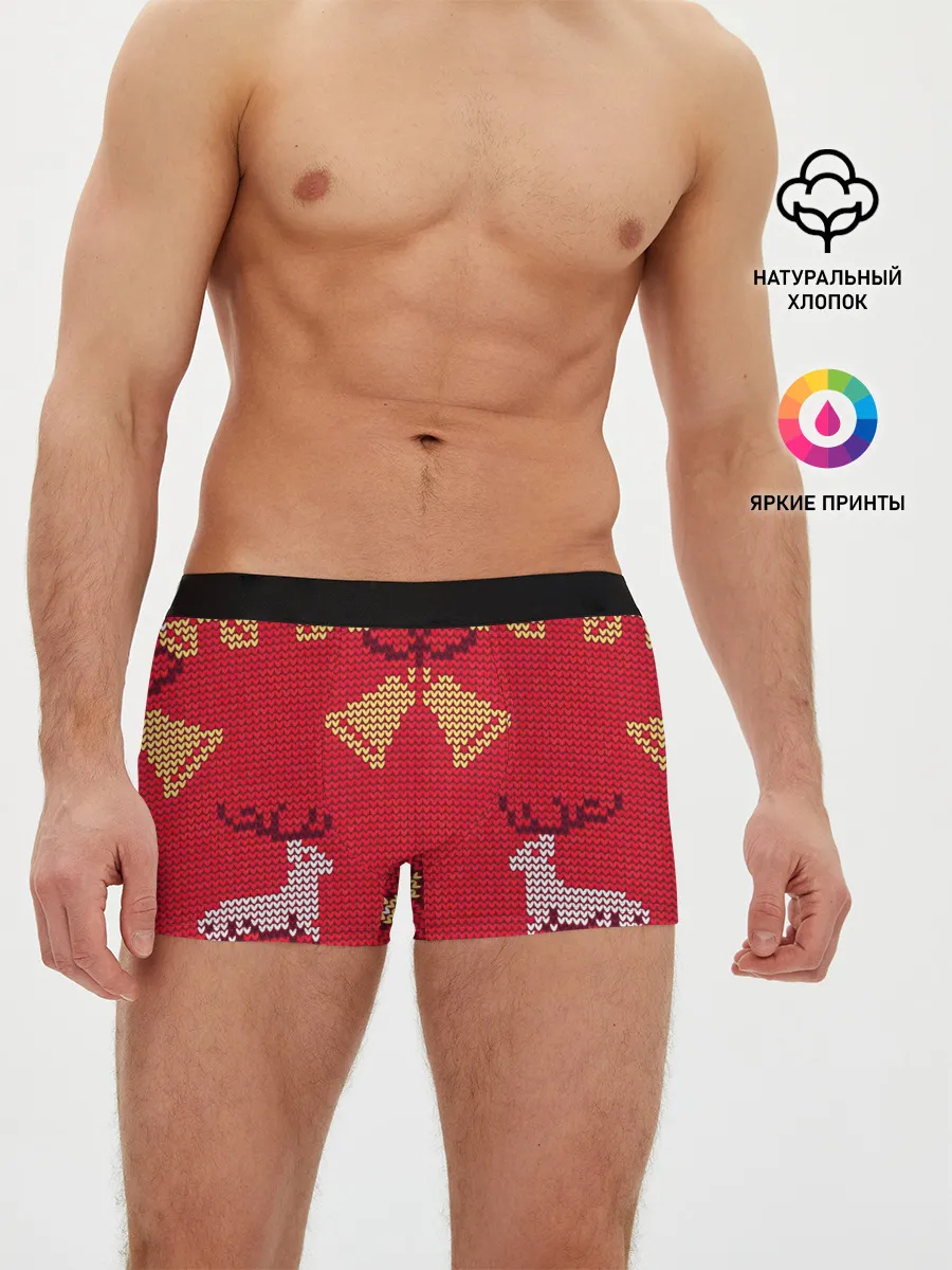 Мужские трусы боксеры / Олени