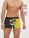 Мужские трусы боксеры / Yellow and Black Emoji