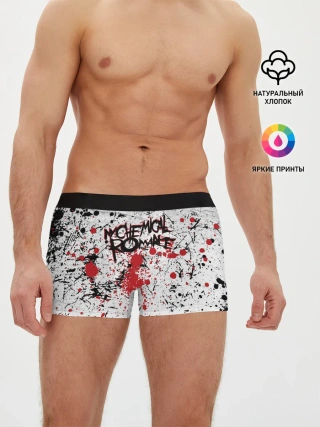 Мужские трусы боксеры / Кемикал Романс Рок Группа Лого