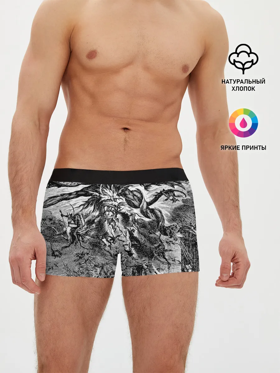 Мужские трусы боксеры / Демонический хаос