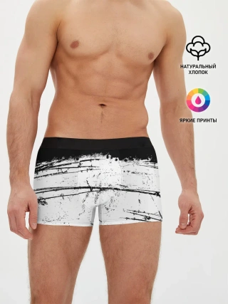 Мужские трусы боксеры / ИСПАЧКАННЫЙ КРАСКОЙ