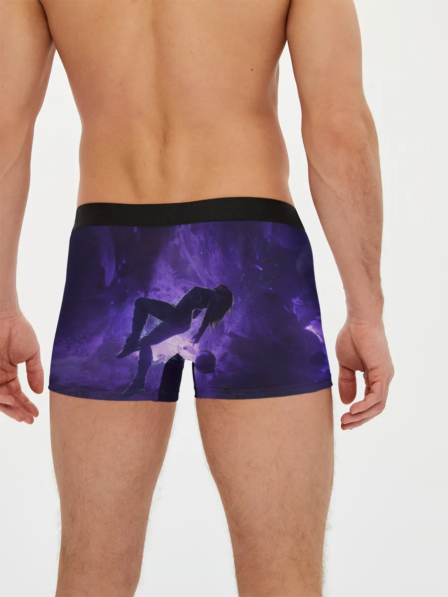 Мужские трусы боксеры / Space X Girl in zero gravity
