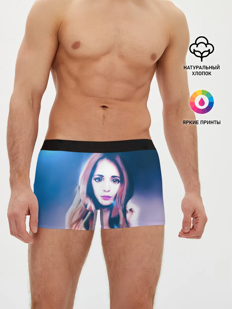 Мужские трусы боксеры / Девушка с большими глазами