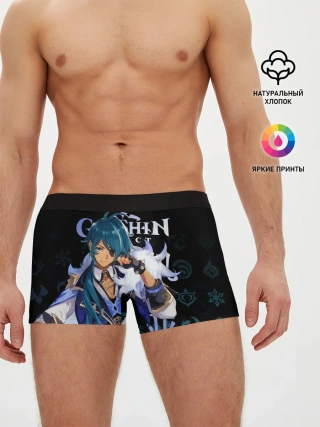 Мужские трусы боксеры / Кэйа / Genshin Impact