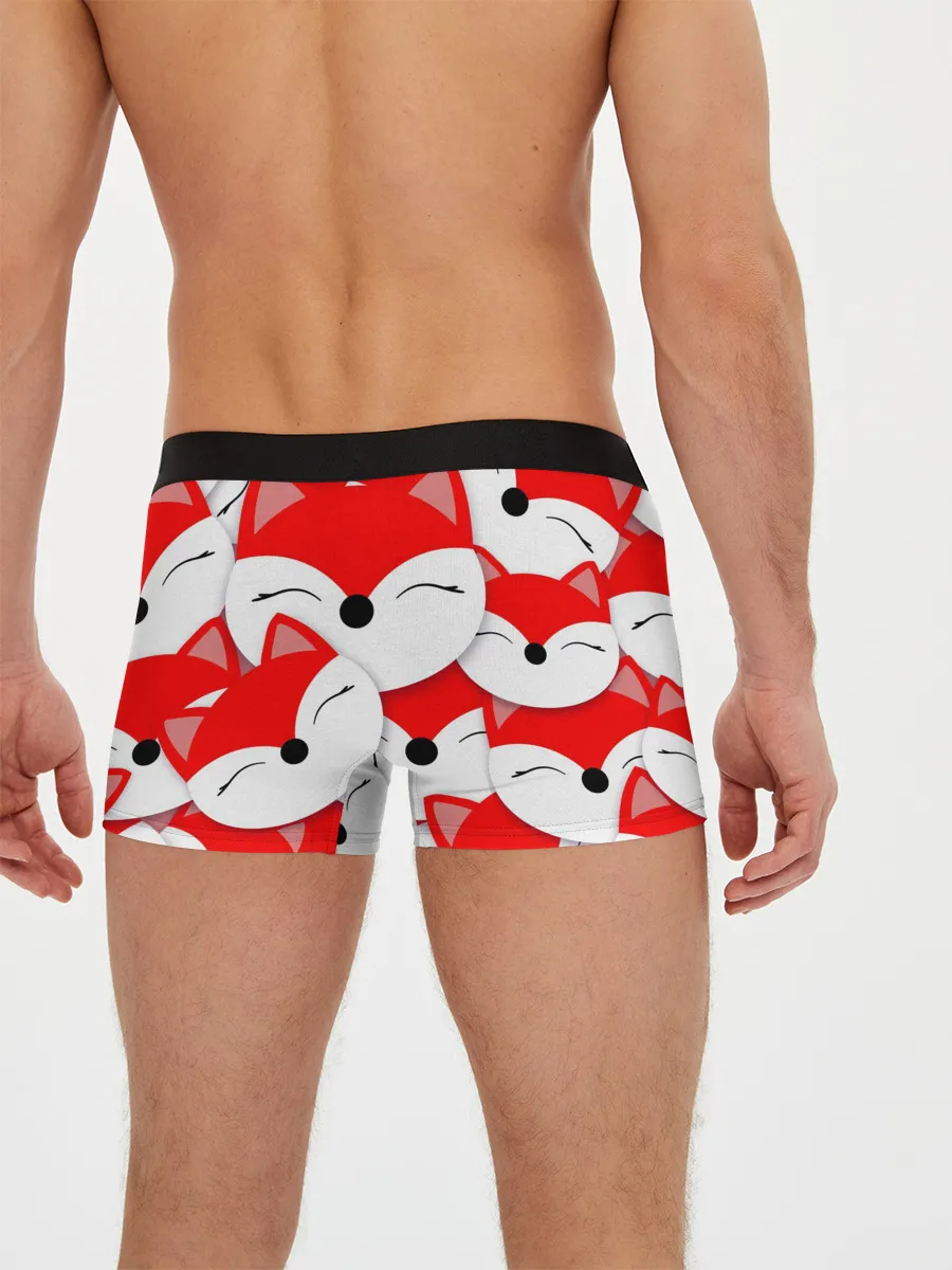 Мужские трусы боксеры / Лисёнок принт