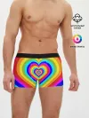 Мужские трусы боксеры / Цветные сердца | Colored hearts