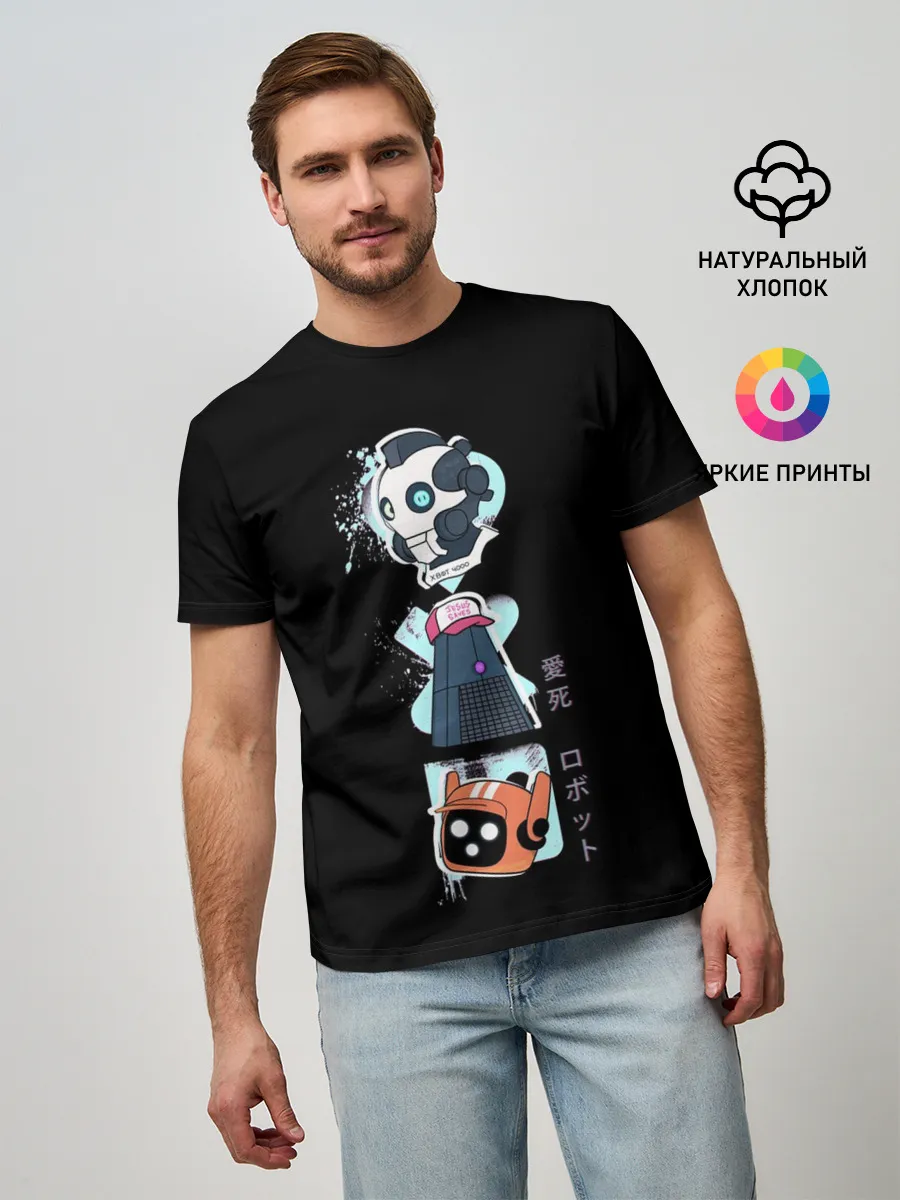 Мужская базовая футболка / Любовь, Смерть и Роботы