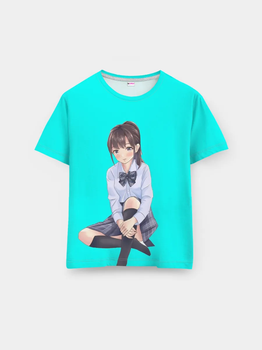 Мужская базовая футболка / Anime girl