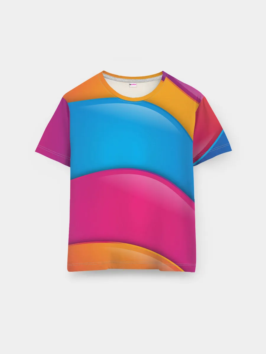 Мужская базовая футболка / Candy rainbow