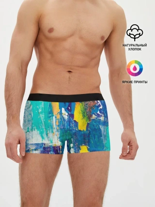 Мужские трусы боксеры / Краской по ткани