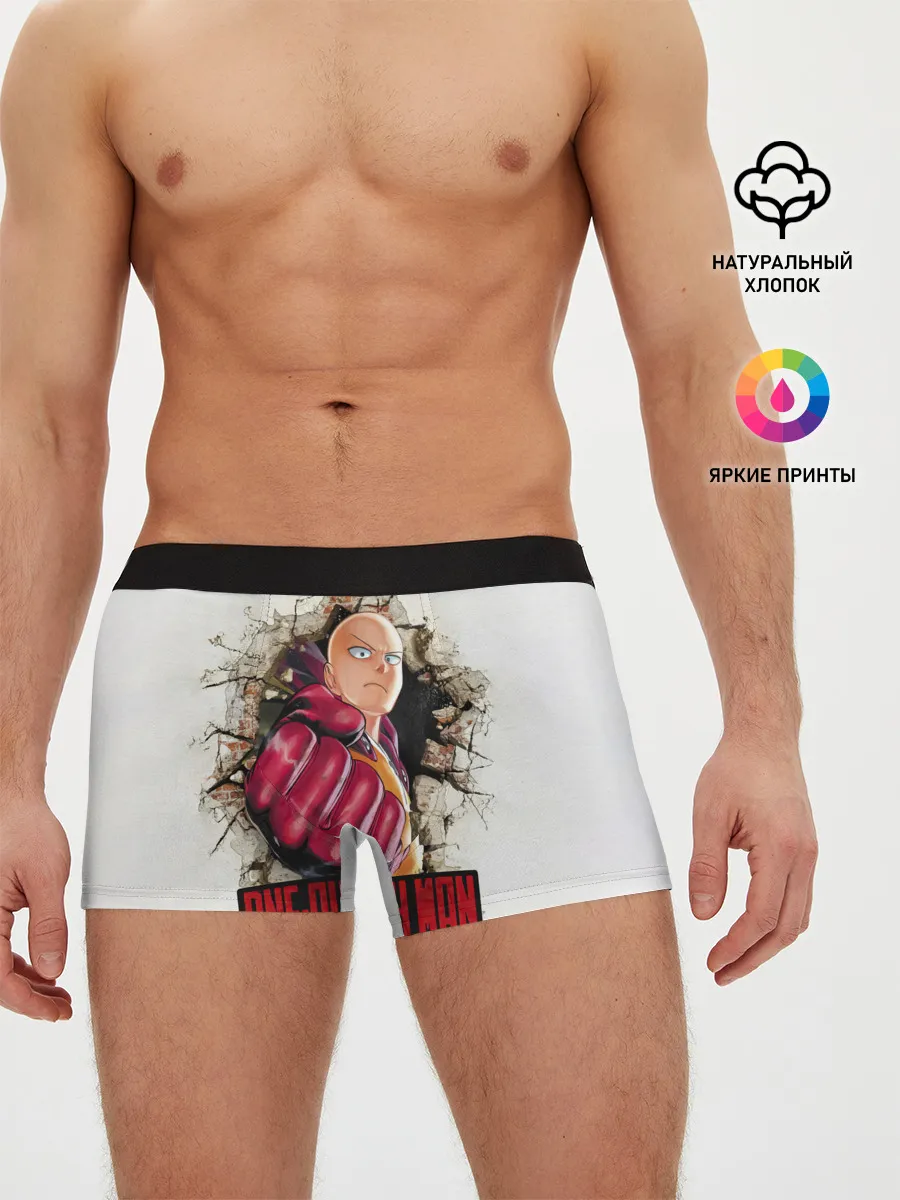 Мужские трусы боксеры / Сайтама пробивая стены One Punch-Man
