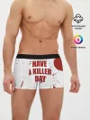 Мужские трусы боксеры / blood have a killer day Dexter