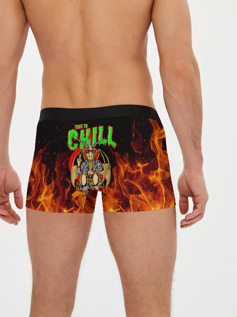 Мужские трусы боксеры / Time to chill in fire