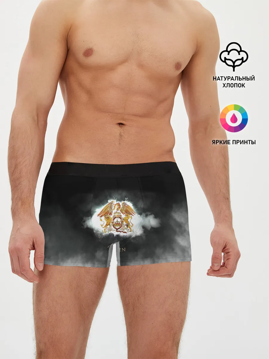 Мужские трусы боксеры / Логотип группы Queen