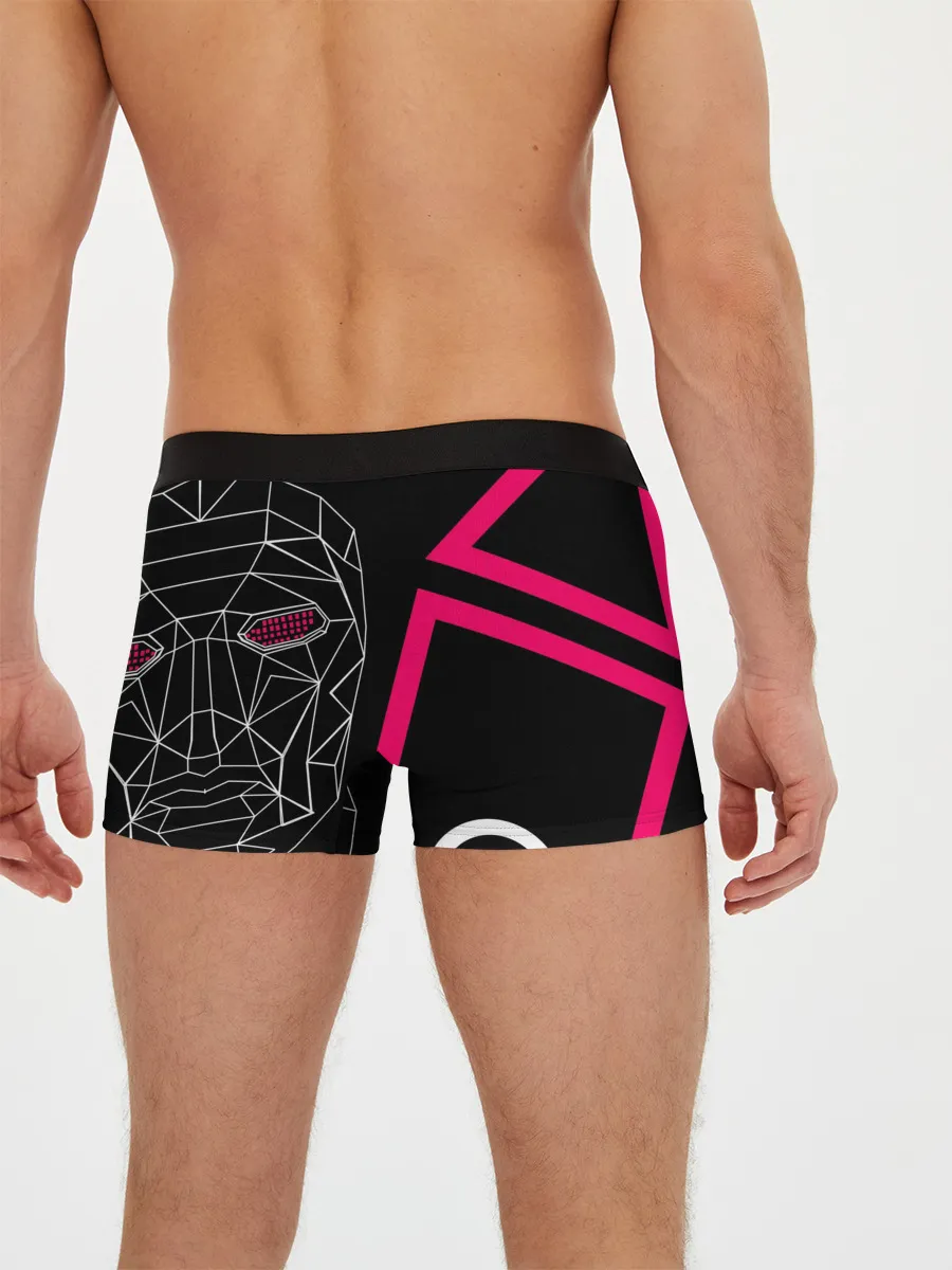 Мужские трусы боксеры / Игра в кальмара - маска Ведущего