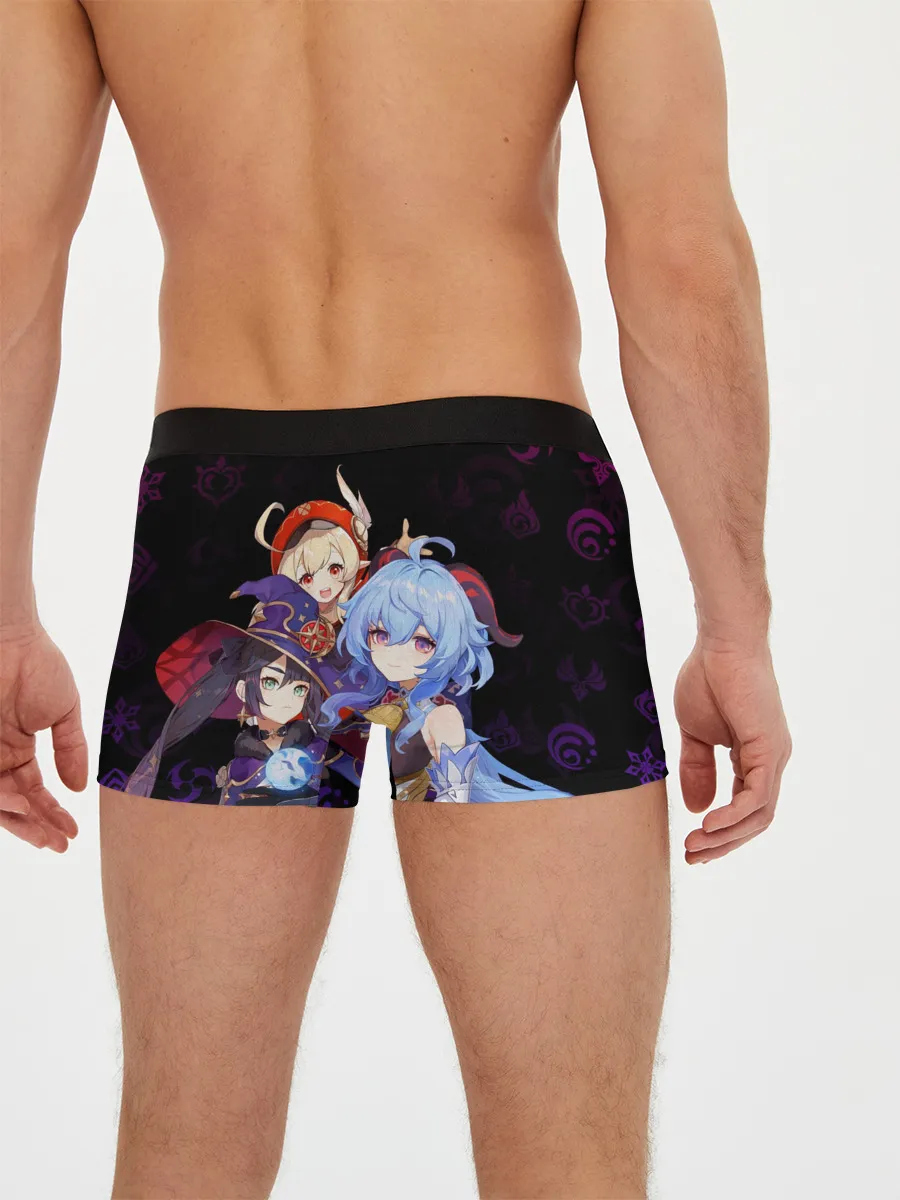 Мужские трусы боксеры / Genshin Impact: Гань Юй, Кли, Мона