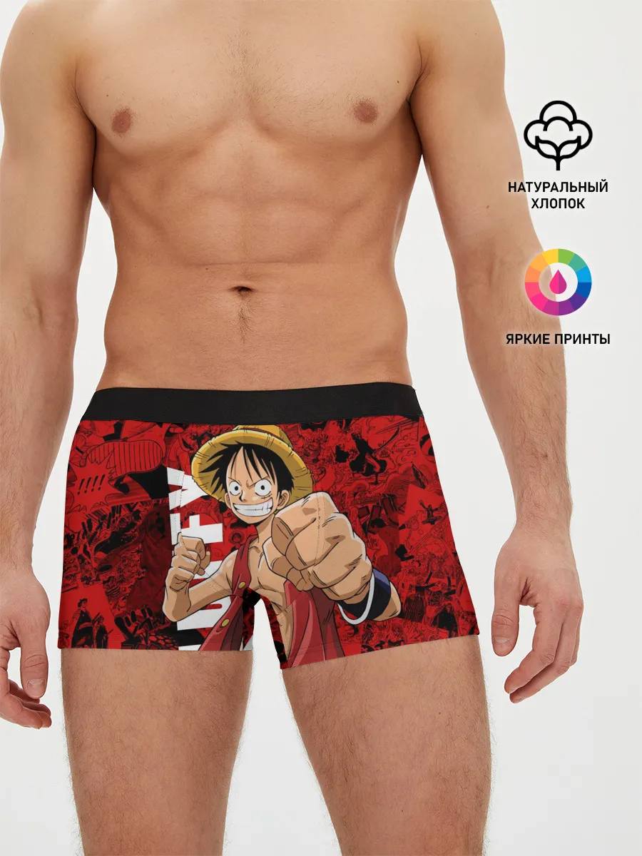 Мужские трусы боксеры / Манки Д. Луффи, One Piece