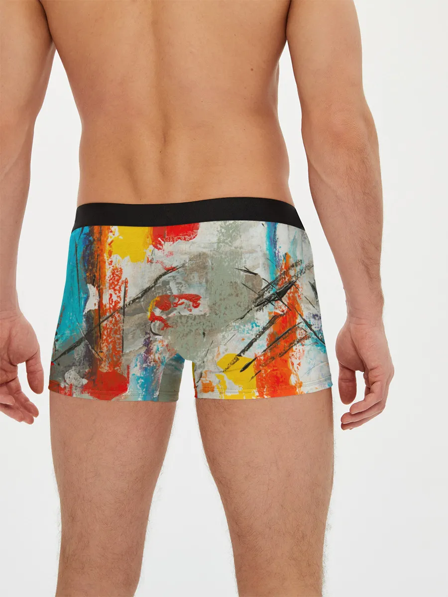 Мужские трусы боксеры / Буйство красок 3D