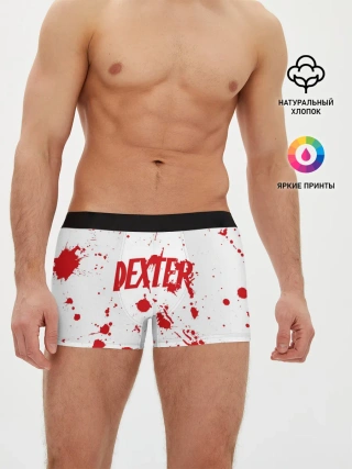 Мужские трусы боксеры / Dexter logo Декстер брызги крови