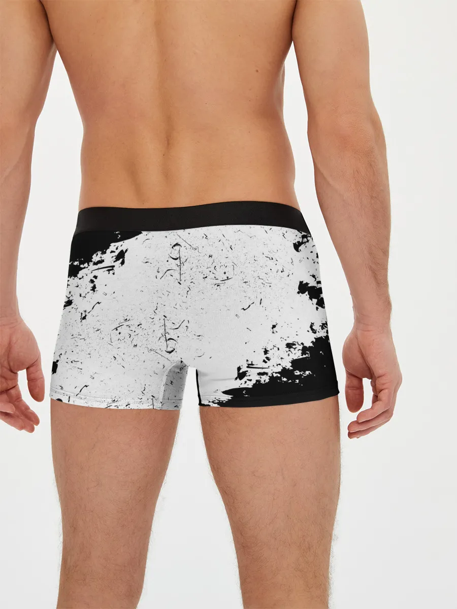 Мужские трусы боксеры / Нирвана Рок Группа Гранж ЧБ | Nirvana