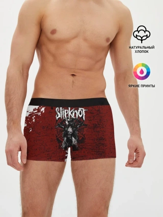 Мужские трусы боксеры / Слипкнот Гранж | Slipknot Rock Goat
