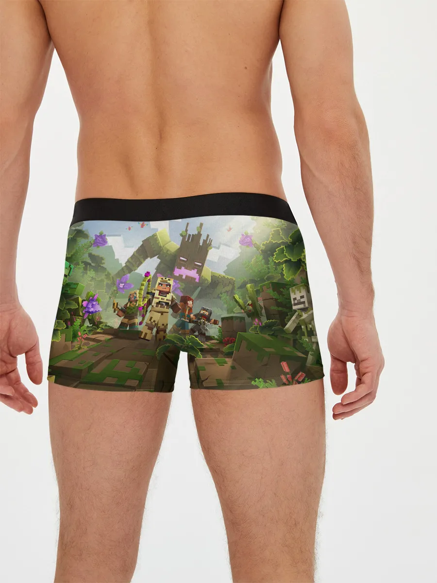 Мужские трусы боксеры / МАЙНКРАФТ ГЕРОИ ПРОТИВ ЗЛА
