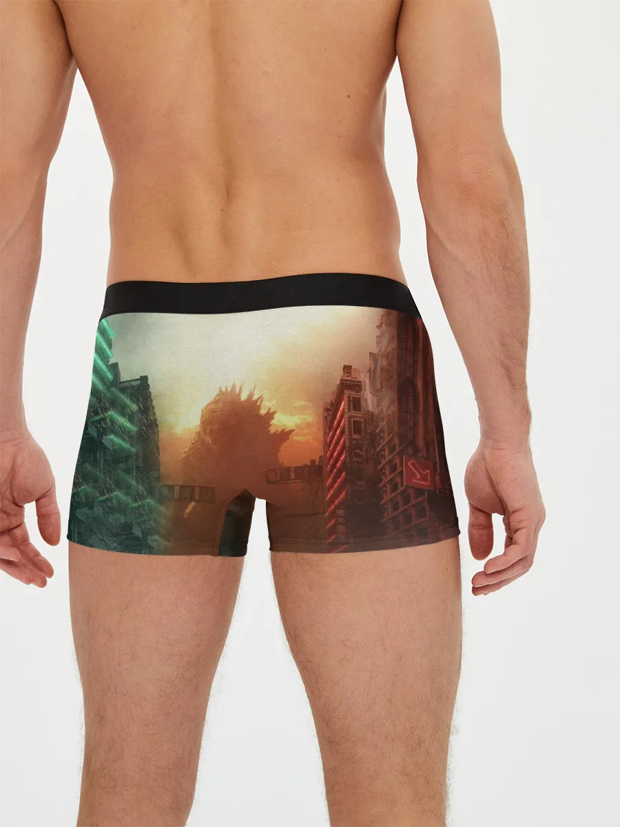 Мужские трусы боксеры / ГОДЗИЛЛА РАЗРУШАЕТ ГОРОД