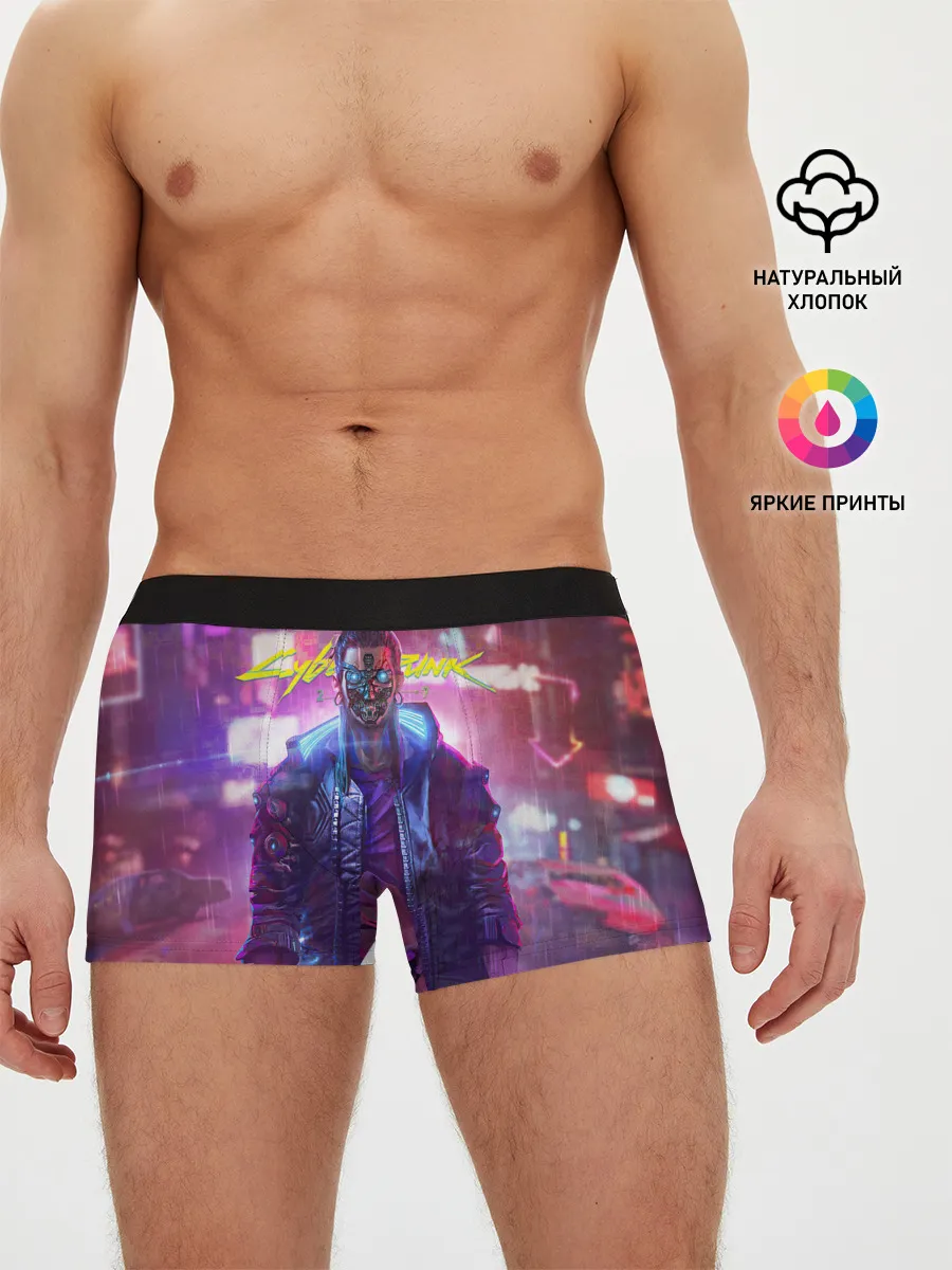 Мужские трусы боксеры / CYBERPUNK 2077 SAMURAI, ХАОС