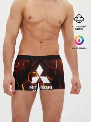 Мужские трусы боксеры / 3D плиты с подсветкой | Митсубиси