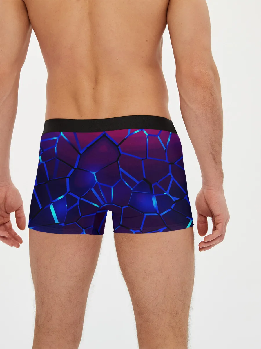 Мужские трусы боксеры / 3D плиты с подсветкой | FORD
