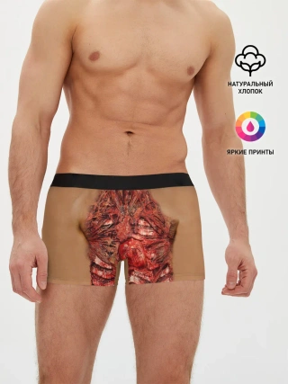 Мужские трусы боксеры / Открытая грудная клетка