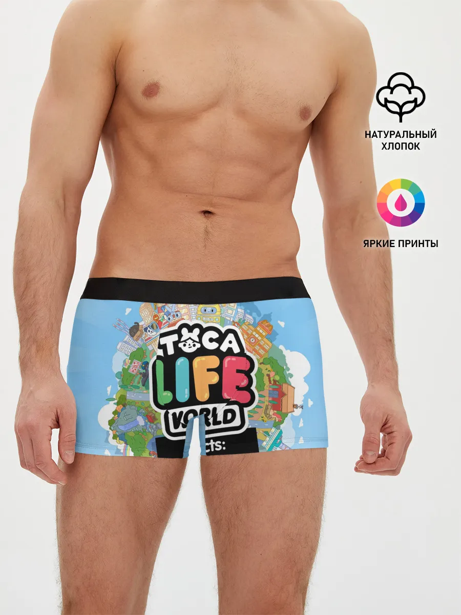 Мужские трусы боксеры / TOCA BOCA WORLD, ПЛАНЕТА ИГРЫ