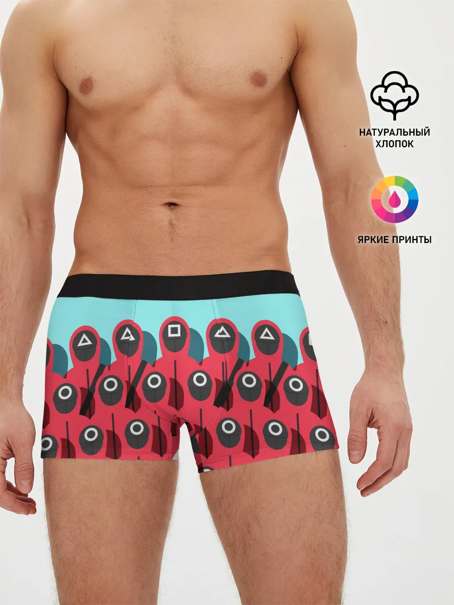 Мужские трусы боксеры / Охрана | Squid game