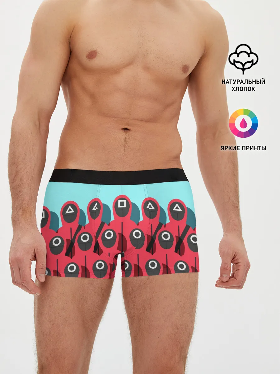 Мужские трусы боксеры / Охрана | Squid game