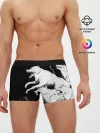 Мужские трусы боксеры / Белые волки