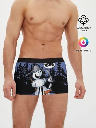 Мужские трусы боксеры / Снеговик на Хэллоуин