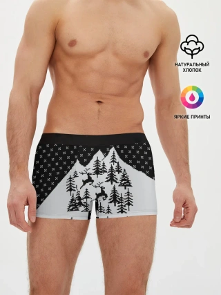 Мужские трусы боксеры / Северные Олени в Горах