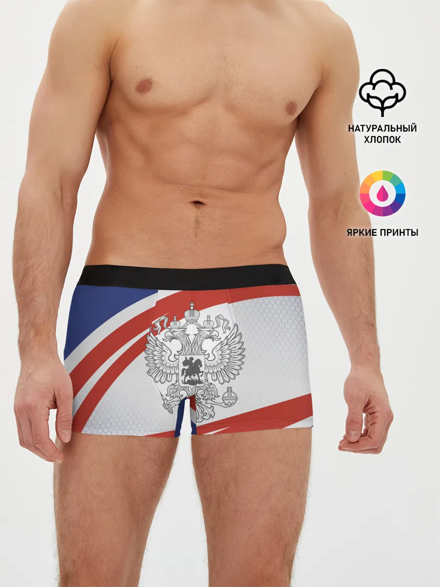 Мужские трусы боксеры / Герб России