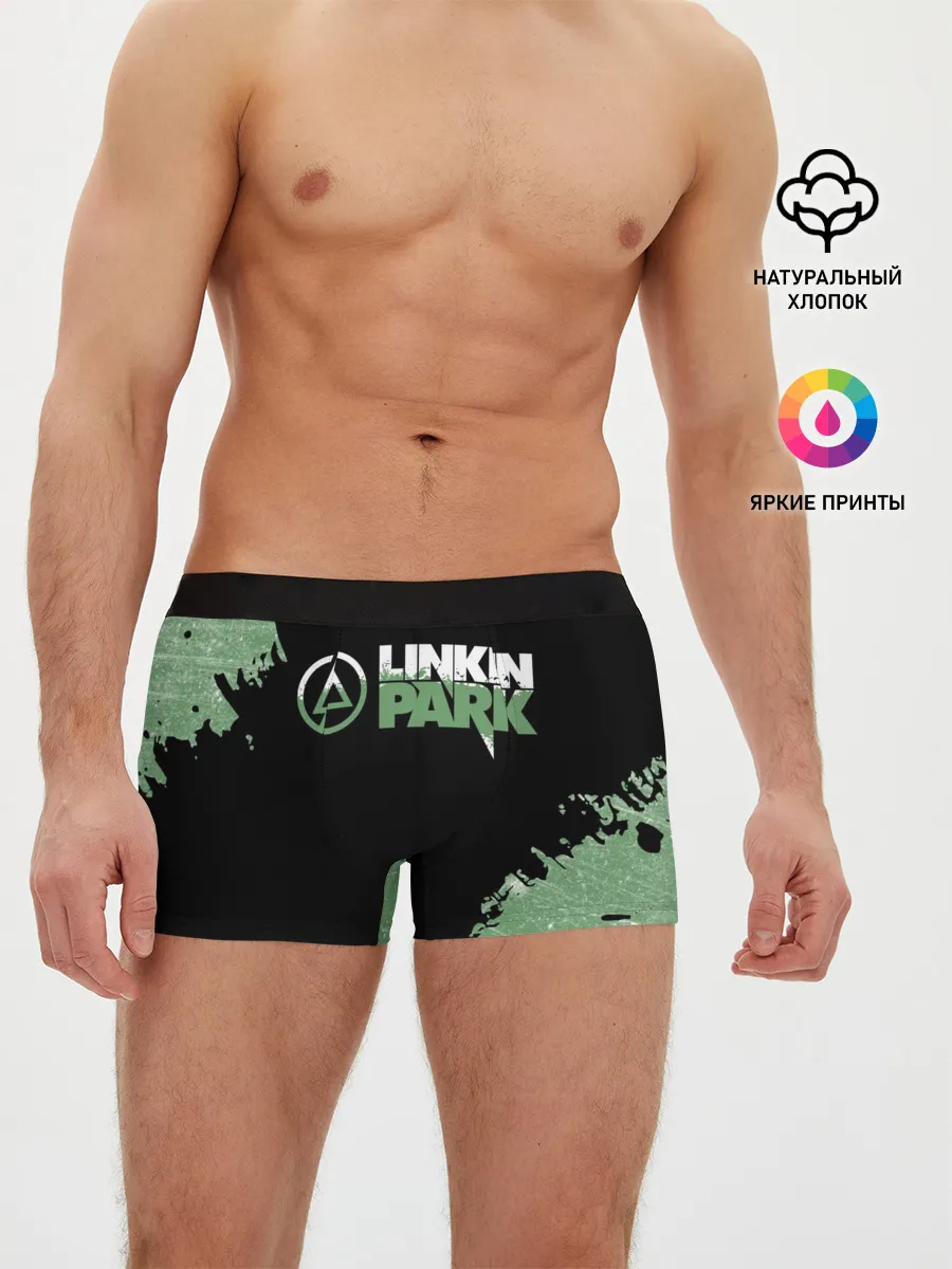 Мужские трусы боксеры / Линкин Парк в стиле Гранж | Linkin Park