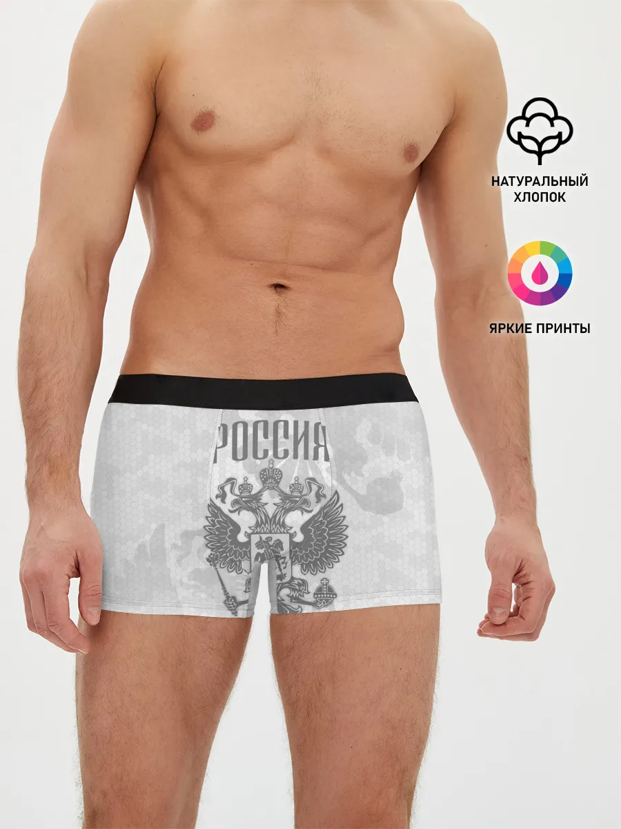 Мужские трусы боксеры / Герб России