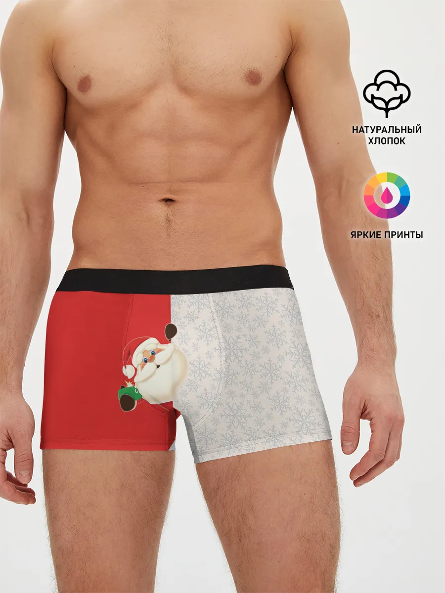 Мужские трусы боксеры / Дед Мороз