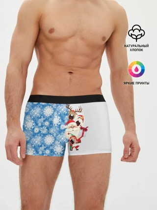 Мужские трусы боксеры / Подарок от Санты