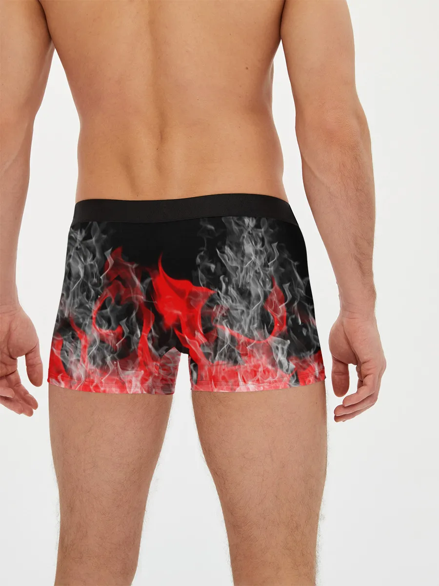 Мужские трусы боксеры / Чёрный клевер: Пламя.