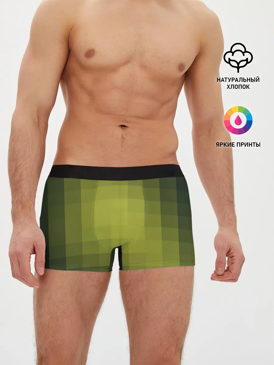 Мужские трусы боксеры / Милитари мозаика